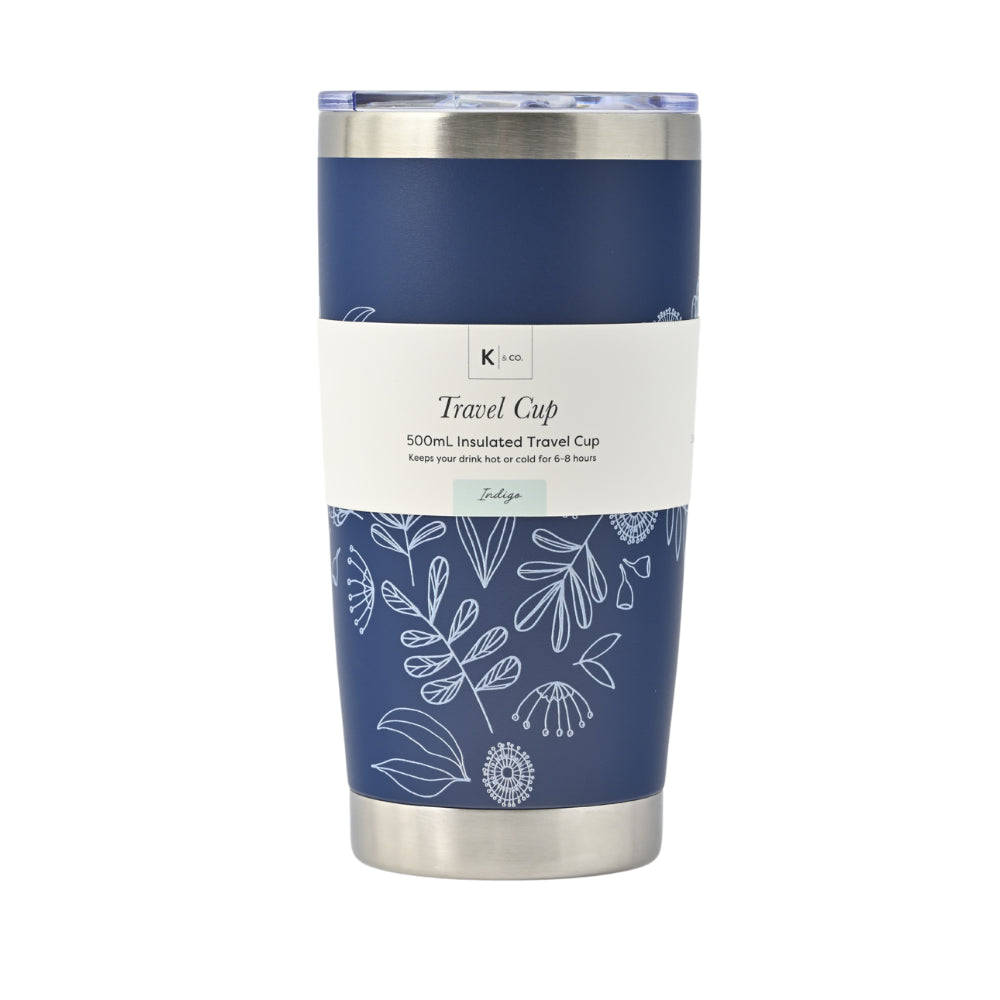 Indigo Series Insulated Coffee Cup - NATIVE SKETCH